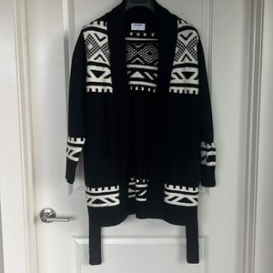 Old Navy Cozy Fair Isle Tie-Belt Cardigan Sweater Sz Small